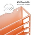 thumbnail image 4 of Mind Reader 5-Tier Vertical File Storage, Desktop Organizer, Wall Mount, Office, Plastic, 13"L x 4.25"W x 16"H, Pink, 4 of 7
