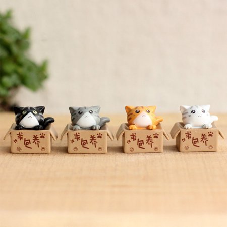 

Beloved Mini Carton Cat Ornament Home Decor Durable Creative Pendant