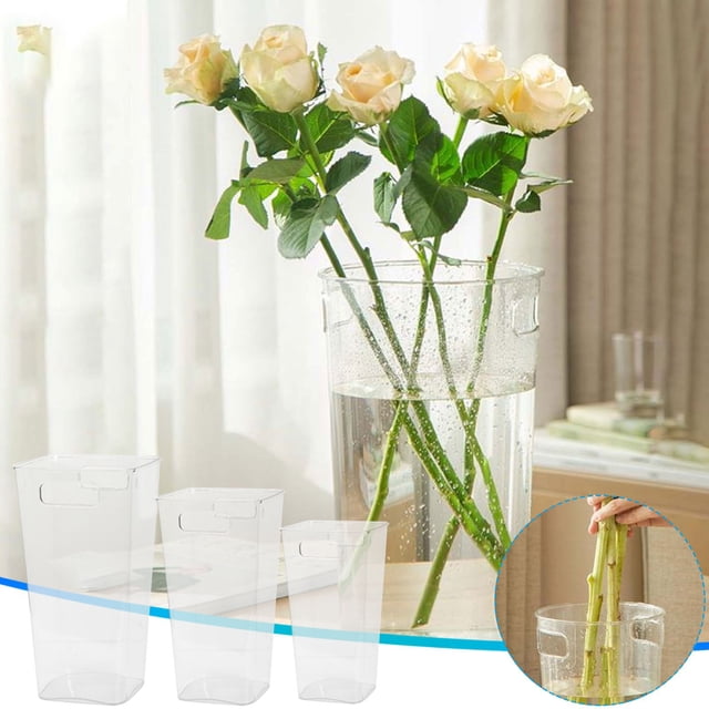 Ahorra con Nosotros, Barril de flores de acrílico transparente Tienda de flores Barril de flores Tubo de flores Akmoler