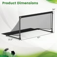 thumbnail image 3 of Costway 4ft x 2ft Portable POP Up Toddler Soccer Net with Metal Frame, 4 Ground Stakes, 3 of 10
