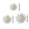 thumbnail image 3 of Christmas Decorations, 3-Piece Paper Snowflake Star Hanging Ornaments 15 Corners Each Lightweight Easy To Hang, Suitable For Weddings Birthdays Christmas Parties And Home Décor, 3 of 6