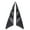 Black, variant on Black and Silver Car Bonnet Hood Scoop Air Intake Inlet Flow Vent Decoration
