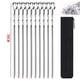 thumbnail image 2 of Metal Kebab Skewers Flat Long Stainless Steel Wide Reusable BBQ Barbecue Shish Kabob Sticks Skewers, 2 of 4