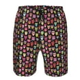thumbnail image 4 of Yiaed Colourfull Owl Print Men's Swim Trunks with Lining Quick Dry Sports Shorts Beach Shorts Boardshorts-XX-Large, 4 of 5
