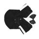 thumbnail image 2 of Traje para perro pequeño para mascotas, camisa con cuello de pajarita para mascotas, ropa elegante para bodas, fiestas y eventos, color negro M, 2 of 5