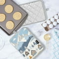 thumbnail image 5 of Yayeee Pot Holders Kitchen Heat Resistant with Pocket 7"x9.8" Cotton Oven Cooking Hot Pads, Winter Village Serenity, 5 of 7