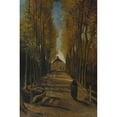 thumbnail image 2 of Vincent van Gogh 17x24 Gold Ornate Framed and Double Matted Museum Art Print Titled - Avenue of Poplars in Autumn (1884), 2 of 4