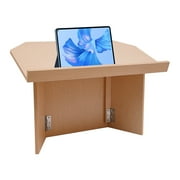 Wooden Foldable Tabletop Podium Desktop Oak Lectern Podium 11.02lbs Max Load Teacher Speaker Desk Lectern for Churches,Classrooms