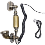 Fichiouy Vintage Handset Telephone Antique Rotary Dial Phone European Style