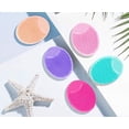 thumbnail image 6 of Artrylin Face Scrubber,Soft Silicone Facial Cleansing Brush Pad Exfoliator Scrub Scrubby for Massage Pore Blackhead Removing Exfoliating-Unique Cool Fun best gift for Girl Women（3 Pack Random Color）, 6 of 11