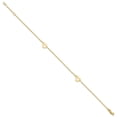 thumbnail image 2 of Primal Gold 14 Karat Yellow Gold Heart Anklet, 2 of 5