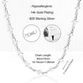 thumbnail image 5 of Lancharmed Silver Plated Necklaces for Women Glossy Cross Necklace Birthday Gifts for Women Friendship, 5 of 7