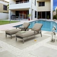 thumbnail image 2 of Patio Festival Thermal Transfer Metal Outdoor Chaise Lounger in Gray (Set of 2), 2 of 7