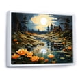 thumbnail image 2 of Designart "Reflective Barn Serenity" Farmhouse Floater Framed Canvas Art Print, 2 of 7