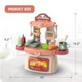 thumbnail image 6 of Lookfly Kitchen Playset,3 in 1 Kitchen Pretend Play Toys Messenger Bag,28 PCS Realistic Cooking Accessories,Great Kitchen Toys for Toddlers Kids(Red), 6 of 7