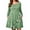 A7-Moss Green Floral, variant on SHOWMALL Women's Plus Size Long Sleeve Swing Dress with Pockets