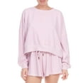 thumbnail image 1 of Honeydew Women’s Fool For Fall Jersey Pajama Sweatshirt (Pink, X-Small), 1 of 1