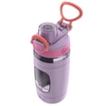 thumbnail image 5 of bubba Kids Flo Water Bottle, 16 oz (473 ml), Wide Mouth, Silicone Sleeve, Push Button Lid, Lavender/Frost, 5 of 5