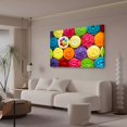 thumbnail image 3 of Colorful Cupcakes Rainbow Flower Cake Canvas Poster Bedroom Decor Sports Landscape Office Room Decor Gift,Frame-style,20x30inch(50x75cm), 3 of 8
