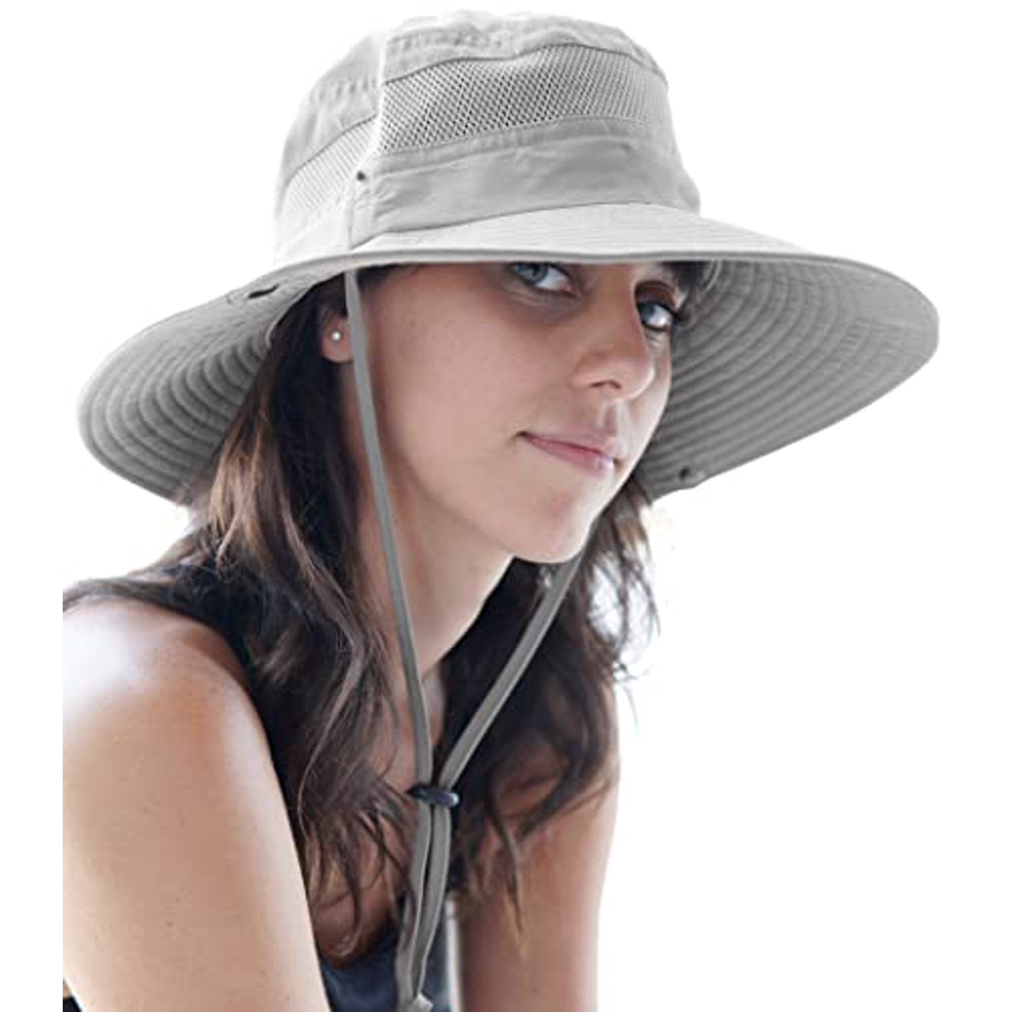 Chapeau De Soleil Bucket UPF50+ - Imperméable Et Léger - Cordon Réglable - Pour Randonnée, Voyage, Plage - Homme Et Femme - Taille Ajustable 56-62 Cm