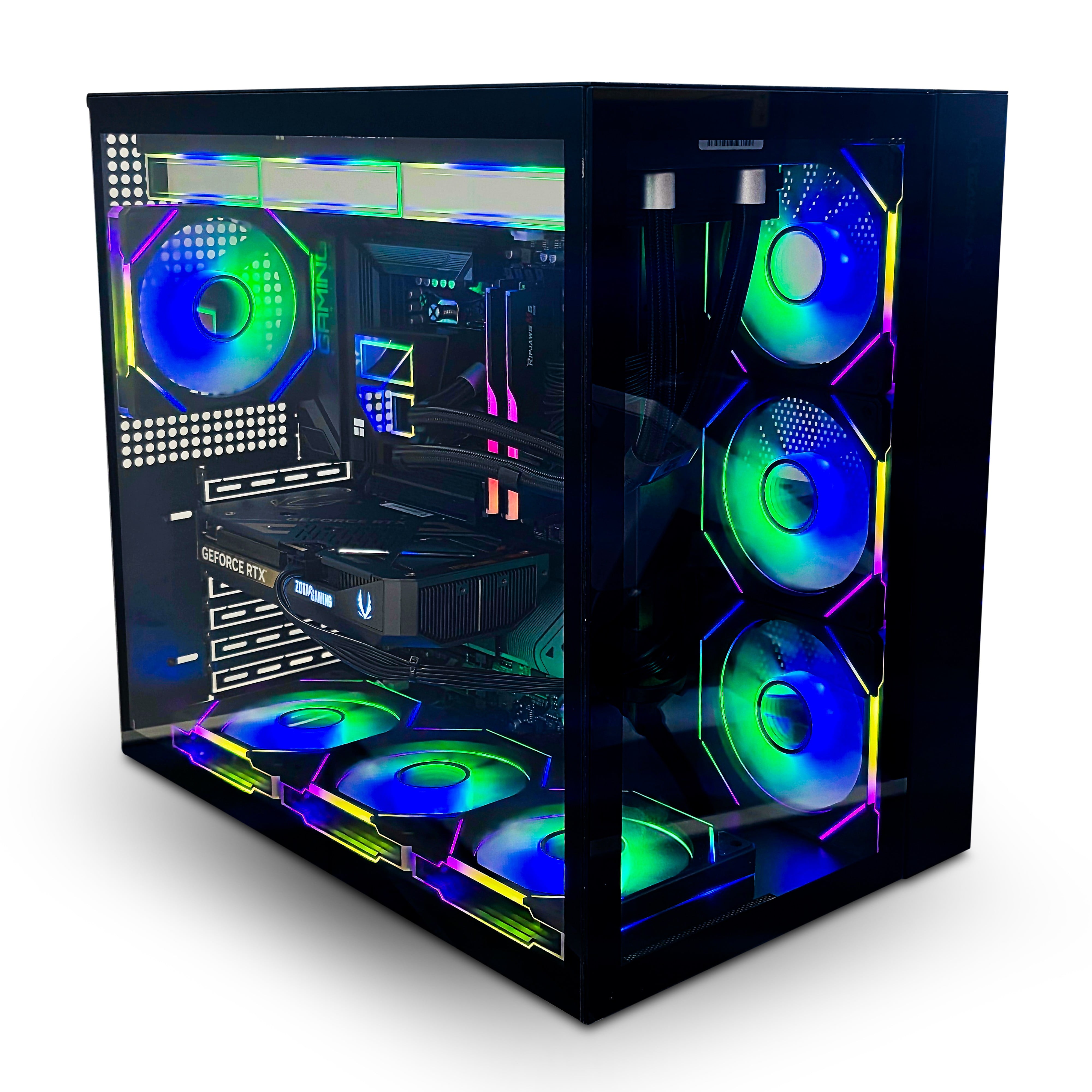 Blazingtech EX Blaze Gaming Desktop PC, Intel I5-14600, GeForce RTX 5060TI, 32GB RAM, 1TB NVMe, Black
