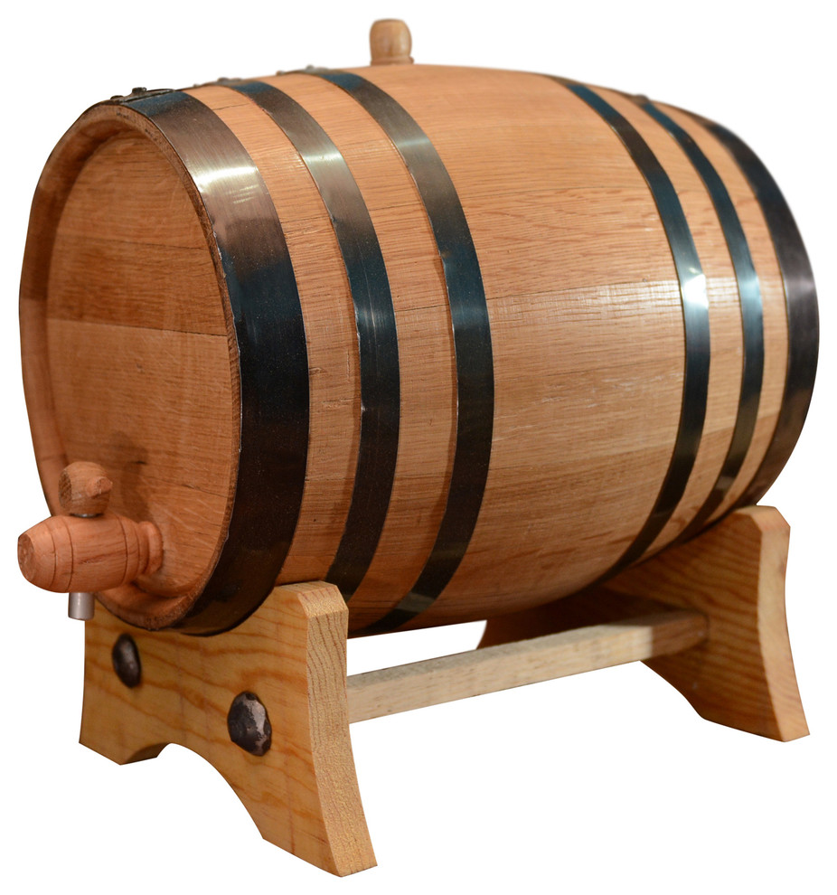 1.5L Oak aging barrel,Vintage Wood Oak Timber Aging Wine Pirits Barrel for Beer Whiskey Rum Port Aging Oak Vintage 