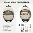 thumbnail image 3 of LOVEVOOK Mini Backpack for Women Stylish Waterproof Backpack Purse with USB Port, Cute Bookbag for College School Travel, 3 of 7