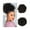 Black Brown, variant on Short Kinky Curly Afro Puff Drawstring Ponytail Extension - Natural Look Synthetic Bun Hairpiece