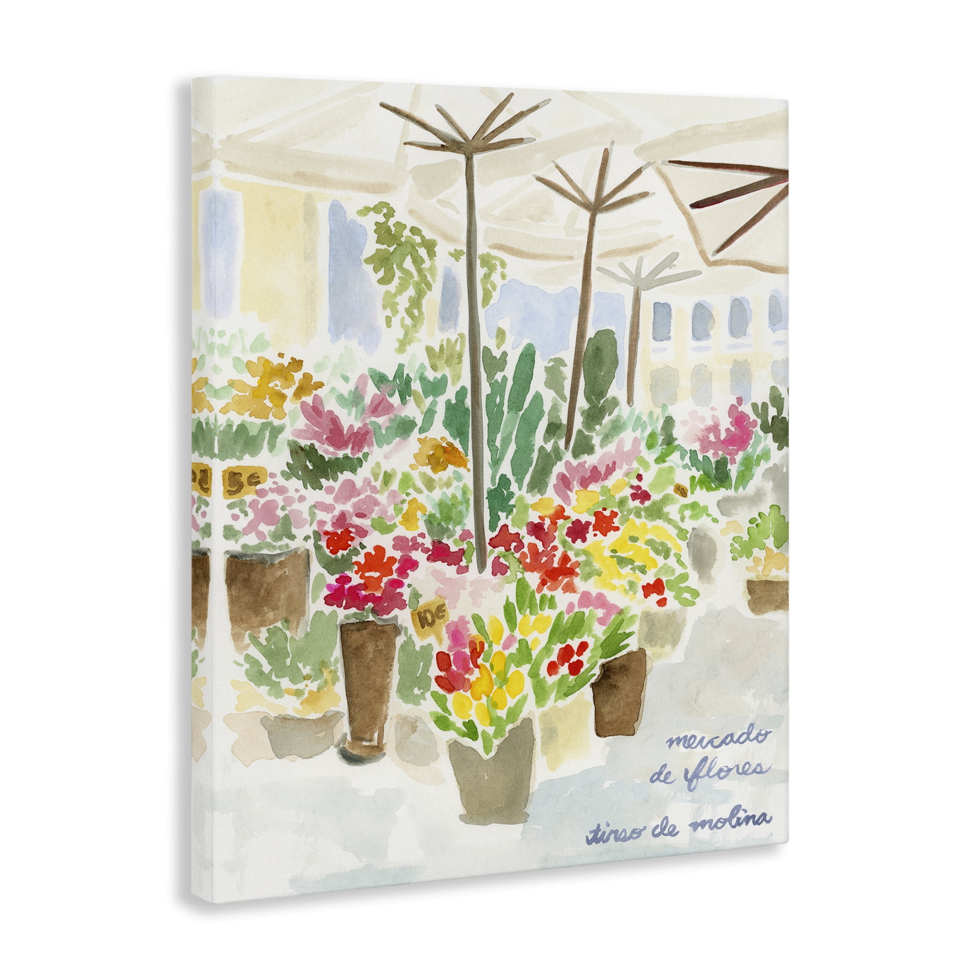 Stupell Industries Assorted Florals Scenery Scenic & Cityscapes Painting Wrapped Canvas Art Print Wall Art, 16 x 20