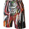 thumbnail image 5 of Jean Michel Basquiat Men's Beach Shorts Quick Dry Athletic Workout Swim Shorts Elastic Waist Drawstring Summer Shorts, 5 of 5