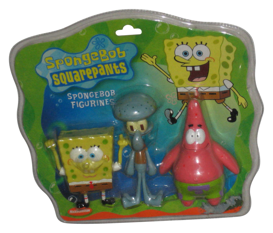 Spongebob Squarepants Colorbok (2001) Patrick & Squidward Bendable