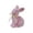 C, variant on Easter Bunny, Easter Decorations, Easter Flocked Bunnies Figurine, Easter Spring Decoration Rabbit Set, Spring Tables Bunnies Decoration, Easter Decorating Bunnies for Home Office Party Supplies