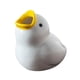 thumbnail image 3 of Soporte de cerámica para cepillos de dientes con forma de pato, organizador de cepillos de dientes, decoración portátil para mesa, animal Mira hacia arriba en blanco, 3 of 9