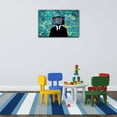 thumbnail image 3 of wall26 - Canvas Wall Art - Man with a Tvset on Head - Gallery Wrap Modern Home Art | Ready to Hang - 16x24 inches, 3 of 4