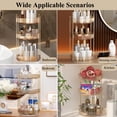 thumbnail image 6 of Kisportee Makeup Organizer for Vanity, 3 Tier 360° Rotating Make Up Storage Perfume Organizers for Bathroom Counter, Clear Cosmetic Dresser Lipstick Spinning Holder, 6 of 10