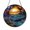 Acrylic 3.5 Inch, variant on Rustic Marine Penguin Suncatcher Acrylic Round Panel Present Sun