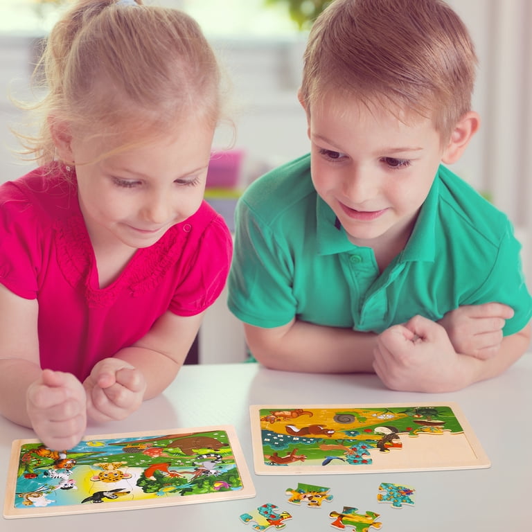 Sixwipe Wooden Puzzles Set, 5 Pack Educational Toy photo 4