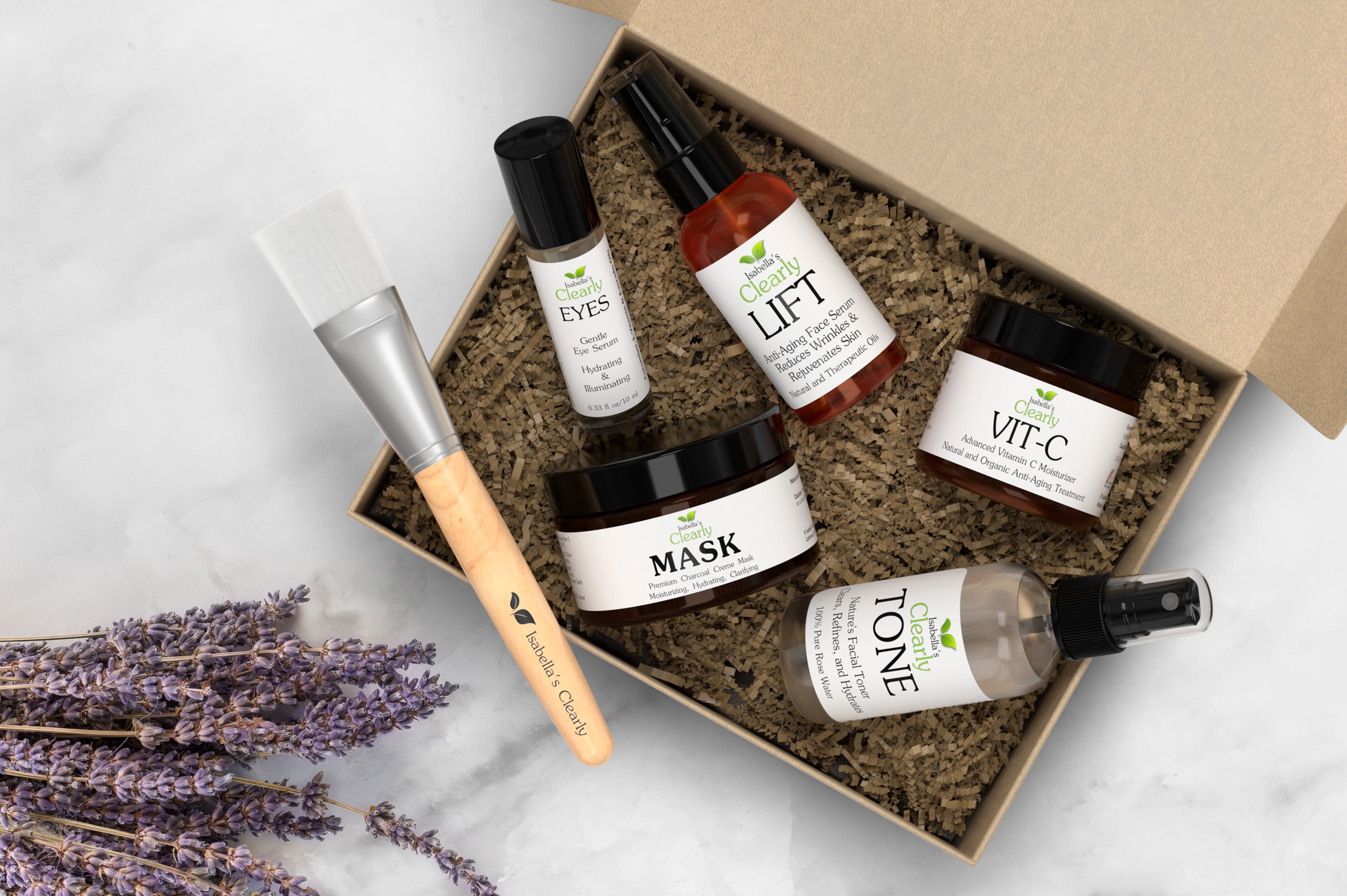 Natural FLAWLESS Skin Care Gift Set | Plant-Based Handcrafted Vegan Beauty Products Made in USA | Gift Idea for Her, Woman, Mom, Mother's Day, Christmas