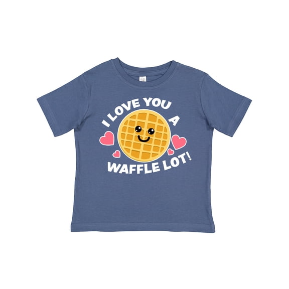 Inktastic I Love You a Waffle Lot with Cute Happy Waffle Boys or Girls Toddler T-Shirt