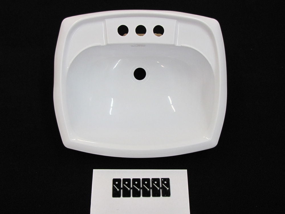 Mobile Home RV Marine Parts Bathroom Lav Sink Drain White Plastic 