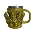 thumbnail image 2 of Stainless Steel V8 Engine Mug, 12oz Car Enthusiast Cup, Unique Coffee Wine Cup, Gift for Auto Lovers, Novelty Drinkware with Engine Design, 2 of 8