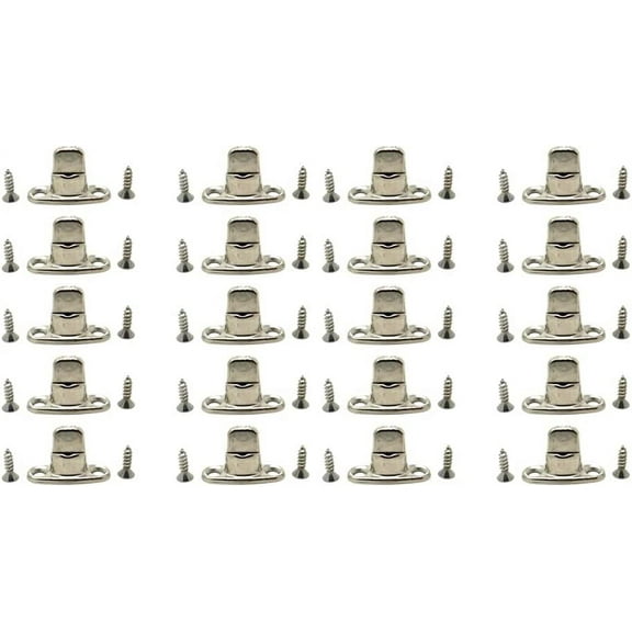 20 Military and Marine Canvas Tarp Twist Tie Connector Fastener plus screws, Stainless Steel