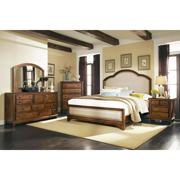Coaster Laughton 4-Piece California King Bedroom Set in Linen and ...