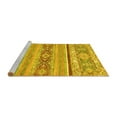 thumbnail image 2 of Ahgly Company Machine Washable Indoor Rectangle Abstract Yellow Modern Area Rugs, 8' x 10', 2 of 4