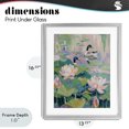 thumbnail image 4 of Stupell Industries Modern Duck Pond with Lotus Flowers Gray Framed Print Under Glass, 13 x 16, by The Prints Vibe, 4 of 8