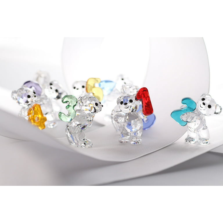 Swarovski Crystal Figurine KRIS BEAR NUMBER NINE Number 9 Birthday #5108731