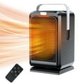 thumbnail image 1 of Space Heater for Indoor Use 90 Degrees Oscillating ECO Portable Heater Tip-over and Overheat Protection 1000W PTC Ceramic Electric Heater with 4 Modes 8H Timer Remote Control for Bedroom Office, 1 of 9