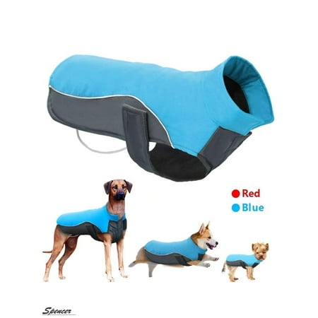 Spencer Winter Dog Coat Vest Windproof Reflective Warm Dog Jackets Pet Apparel for Small Medium Large Dogs Outdoor Walking (Best Dog Reflective Vest)