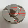thumbnail image 2 of Tapón de drenaje de la embarcación inoxidable para orificio de 1 de diámetro 1/2 '' NPT DYNWAVEMX Tapón de drenaje de Garboard, 2 of 7