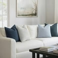 thumbnail image 3 of SUSIELADY Pack of 4 Decorative Textured Boucle Throw Pillow Covers 18x18 Inch Neutral Accent Solid Pillow Cases for Couch Sofa Bed Chair Living Room Farmhouse Boho Home Decor, Neutral Blue, 3 of 8